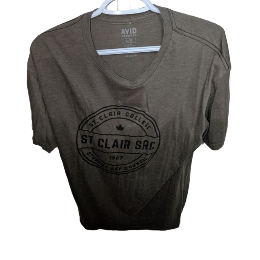 Green St. Clair College SRC T-shirt Size Large